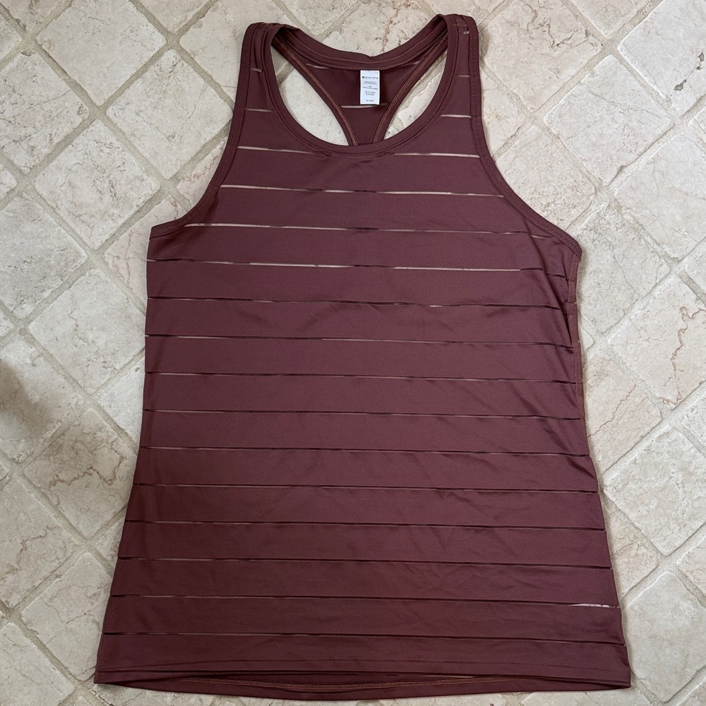 Athleta Maroon Racerback Tank Top